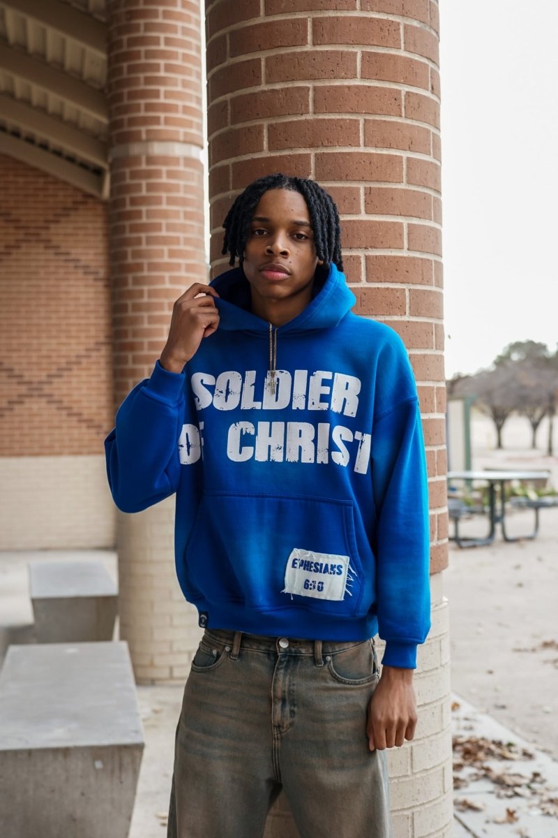 Blue Soldier Hoodie - Crowned Saints