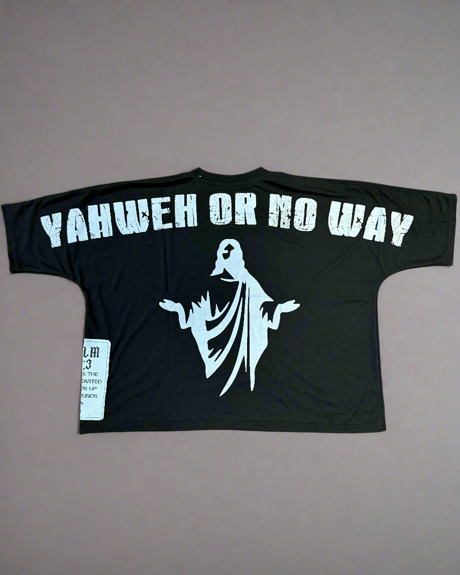 "Midnight Black" Healed Boxy Tee