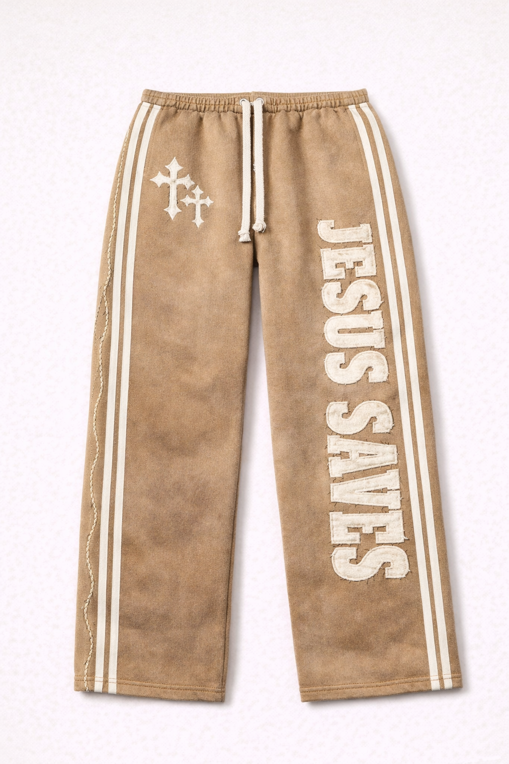 "Desert Cream" Jesus Saves Sweatpants