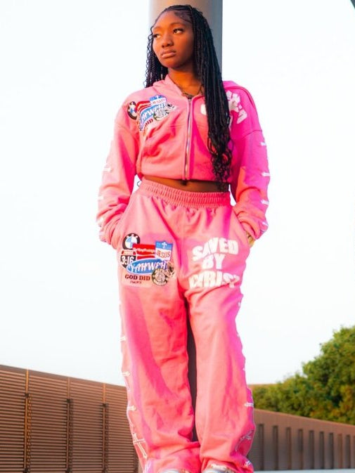 Pink Savior Sweatpants - Crowned Saints