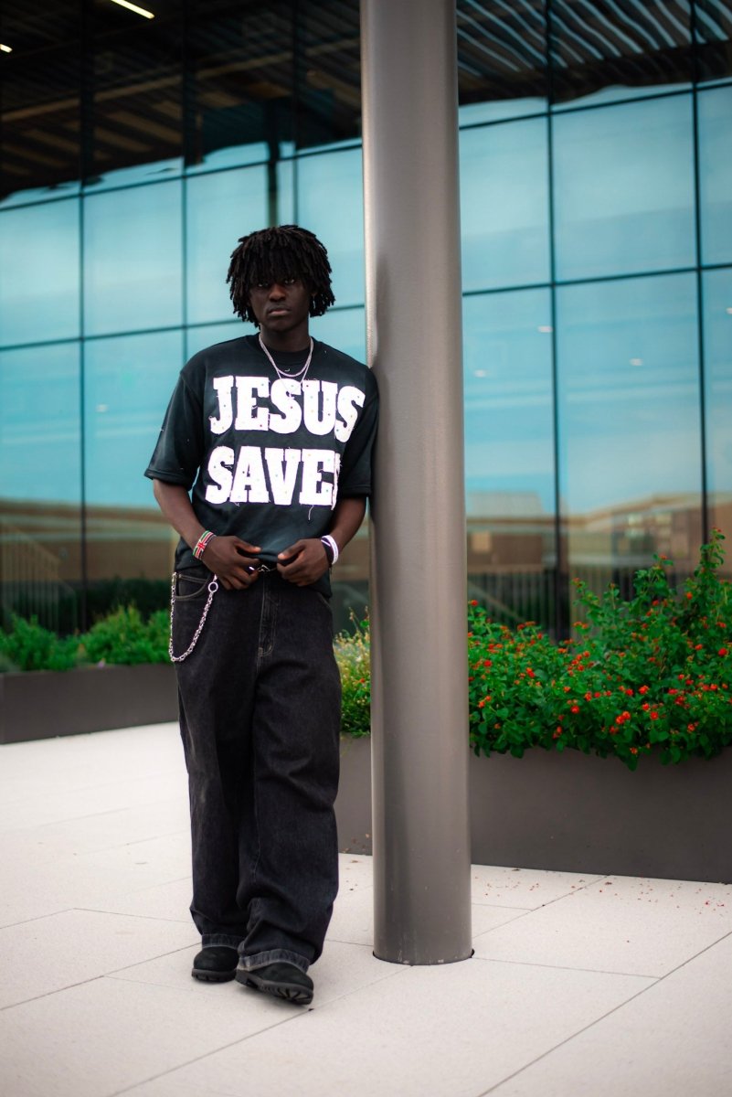 Black Savior Jeweled Tee - Crowned Saints