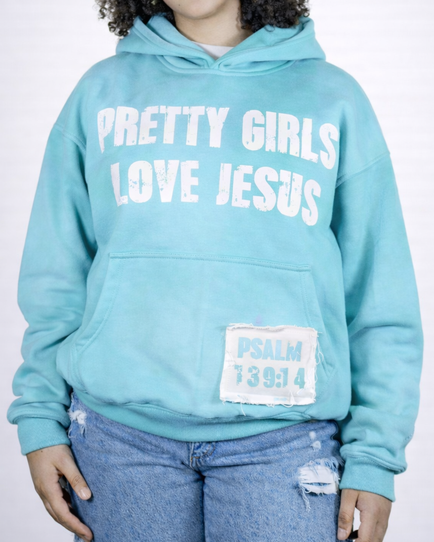 "Azure Blue" Pretty Girls Hoodie