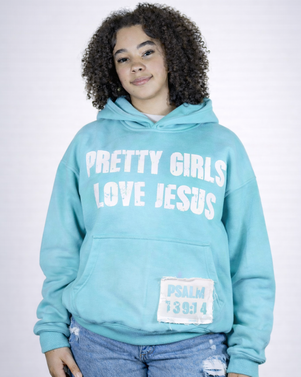 "Azure Blue" Pretty Girls Hoodie