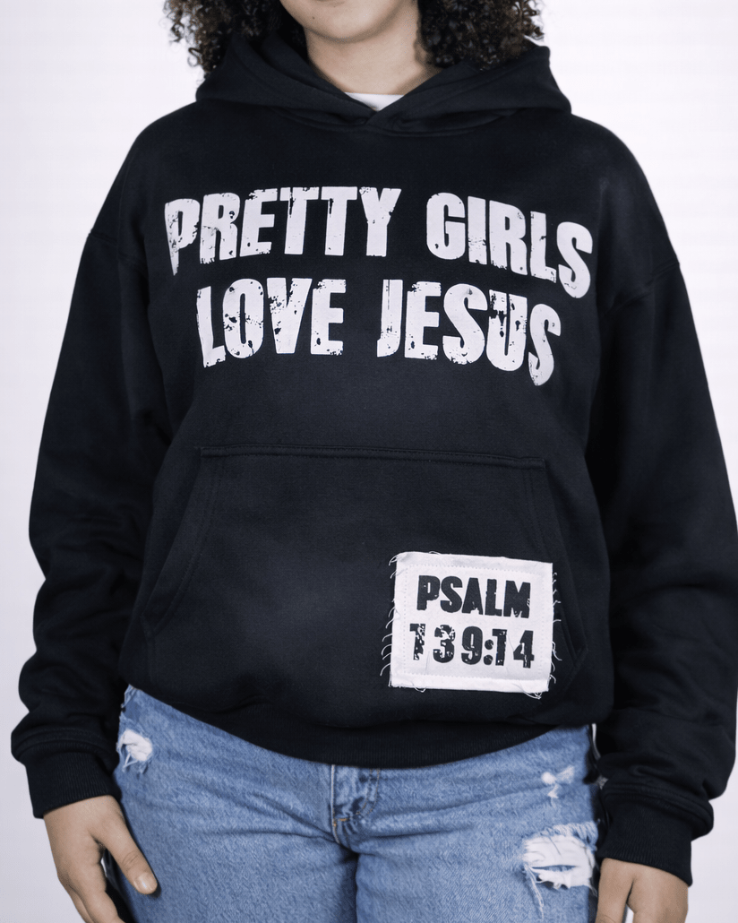 "Ash Black" Pretty Girls Hoodie - Crowned Saints