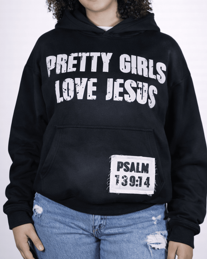 "Ash Black" Pretty Girls Hoodie - Crowned Saints