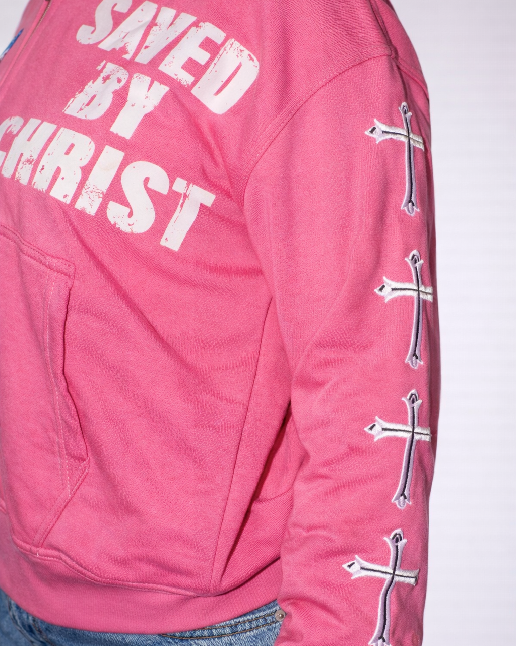 "Pink" Savior Zip Up Hoodie