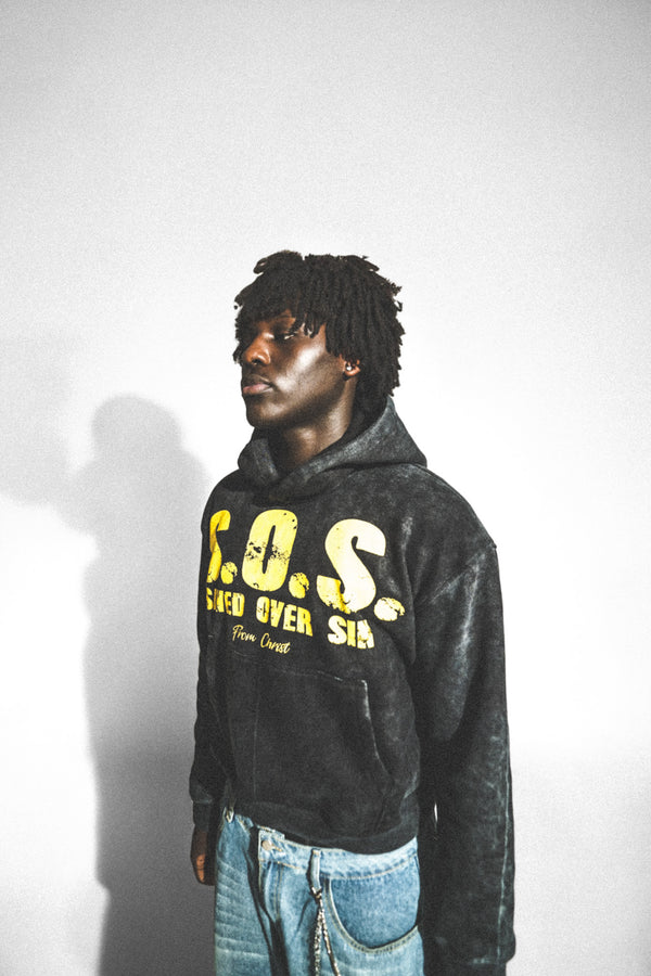 "Black" S.O.S. Hoodie