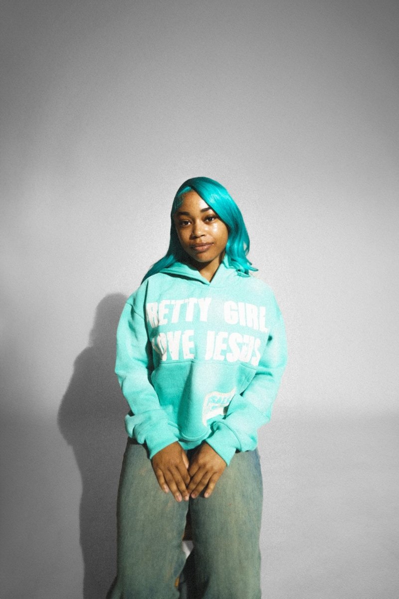 "Azure Blue" Pretty Girls Hoodie - Crowned Saints
