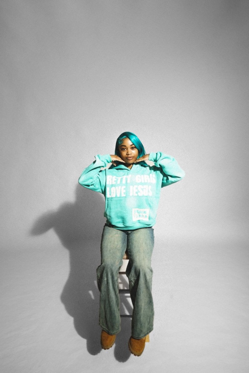"Azure Blue" Pretty Girls Hoodie - Crowned Saints