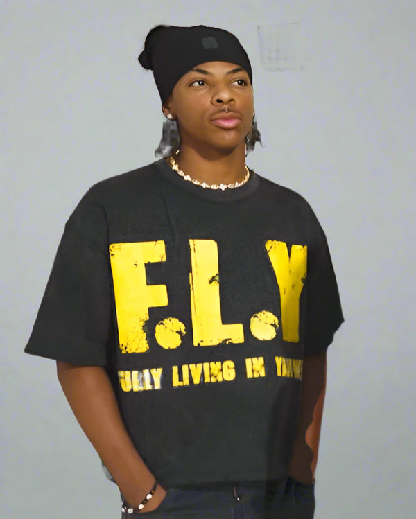 "Black" F.L.Y Tee