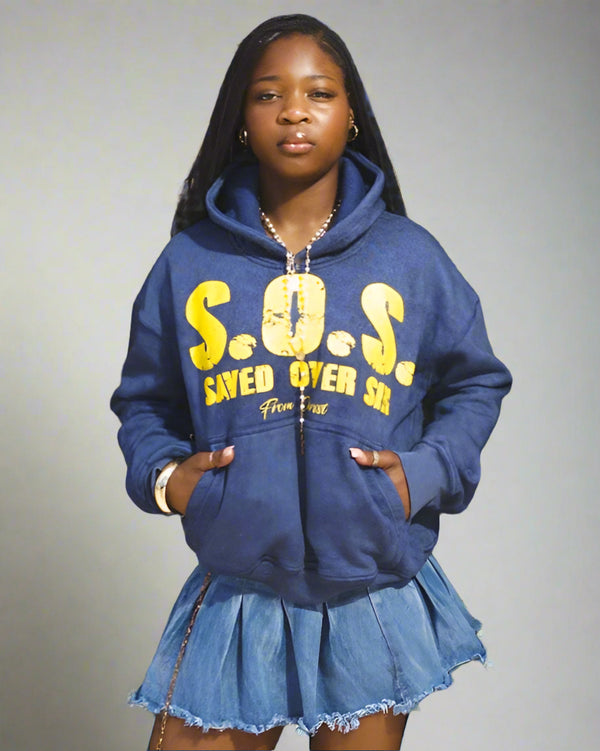 "Blue" S.O.S. Hoodie