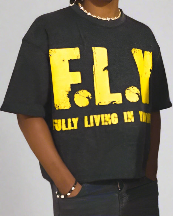 "Black" F.L.Y Tee