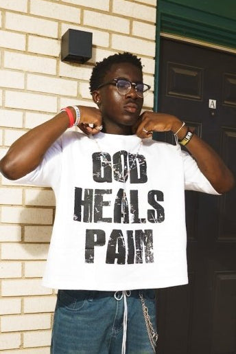 White God Heals Tee - Crowned Saints