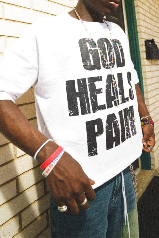 White God Heals Tee - Crowned Saints