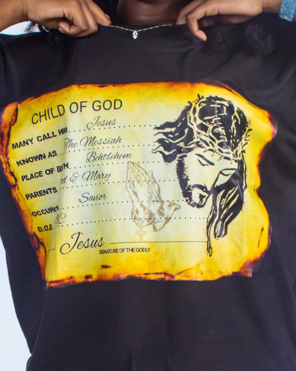 "Midnight Black" Identity Boxy Tee