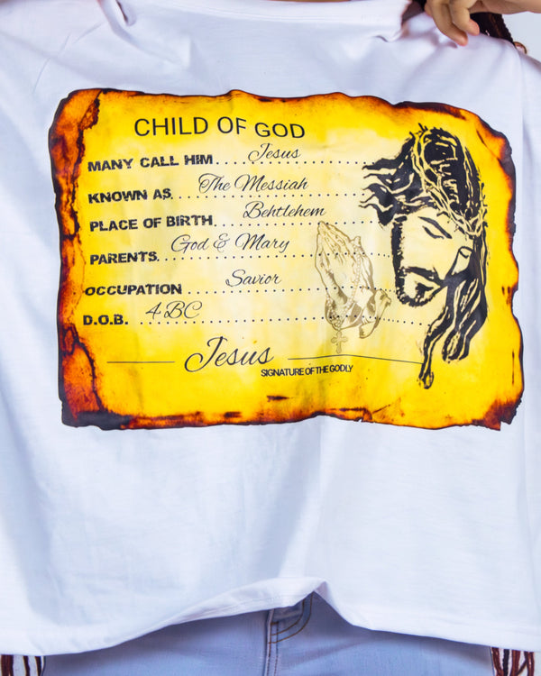 "Frost White" Identity Boxy Tee