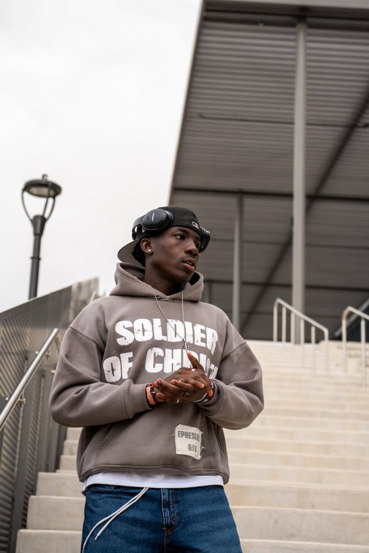 "CLAY" Soldier Hoodie - Crowned Saints