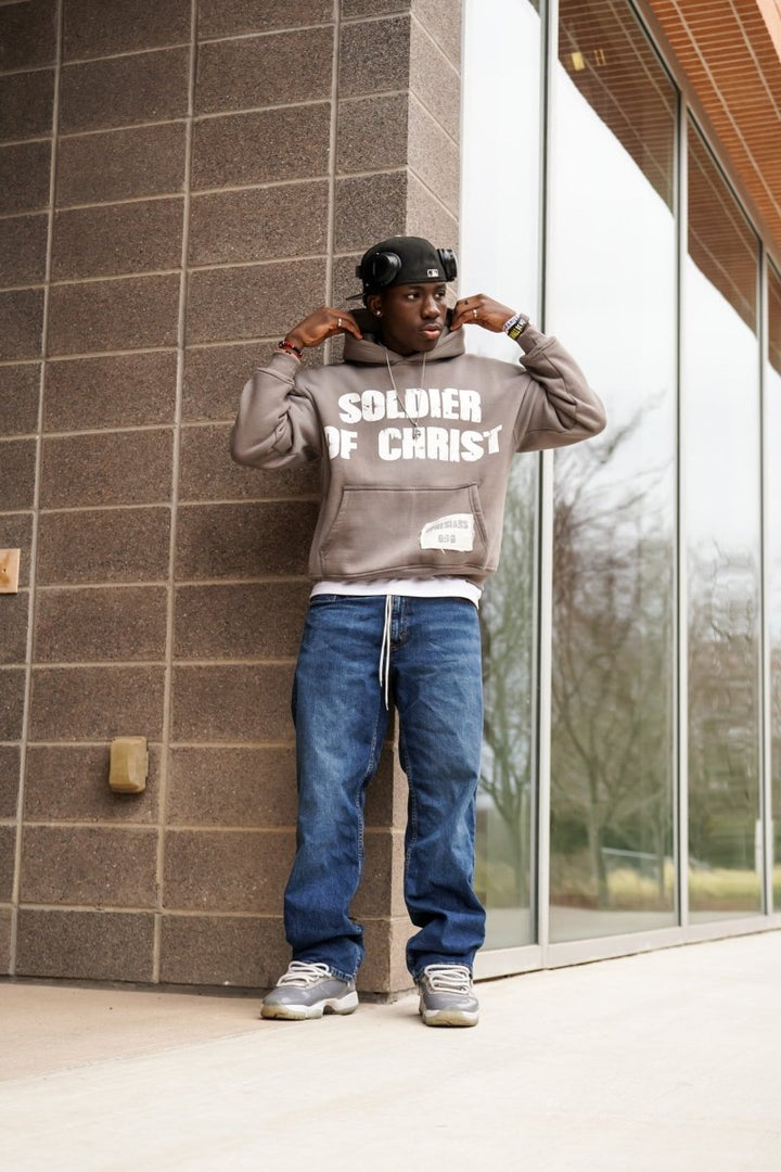"CLAY" Soldier Hoodie - Crowned Saints