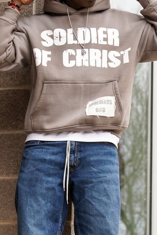 "CLAY" Soldier Hoodie - Crowned Saints