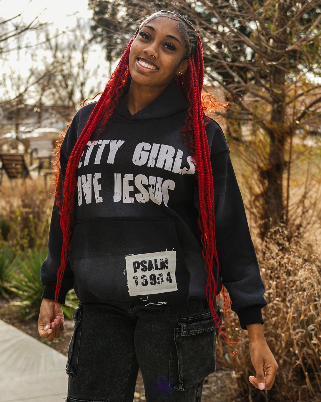 "Ash Black" Pretty Girls Hoodie