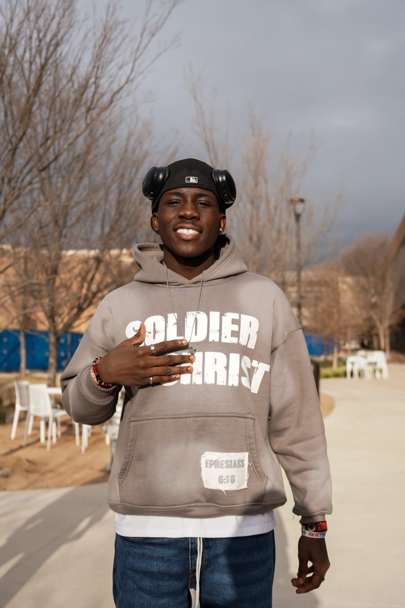 "CLAY" Soldier Hoodie - Crowned Saints
