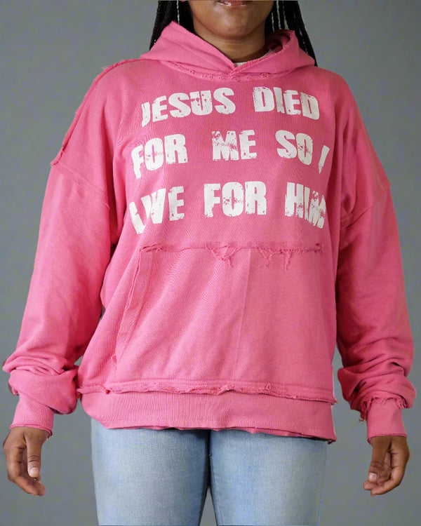"Luminous Pink" Reversed Sacrifice Hoodie