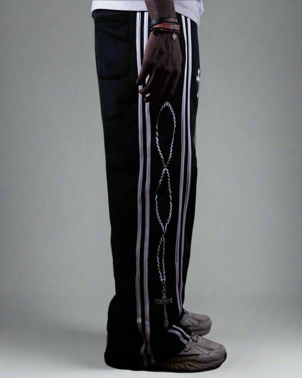 "Ash Black" Jesus Saves Sweatpants