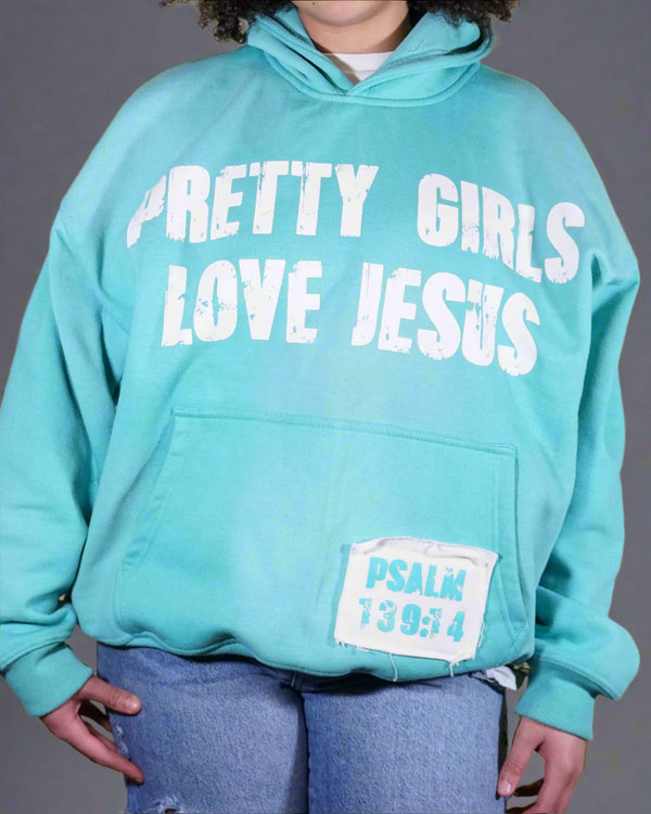 "Azure Blue" Pretty Girls Hoodie