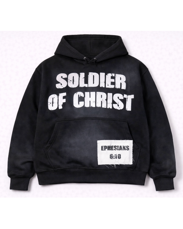 "Ash Black" SOLDIER HOODIE