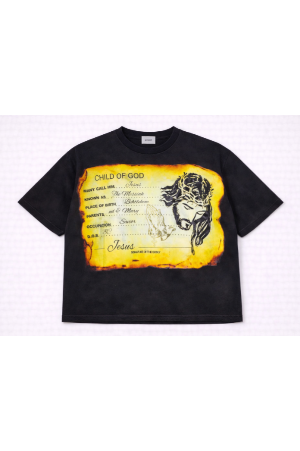 "Midnight Black" Identity Boxy Tee