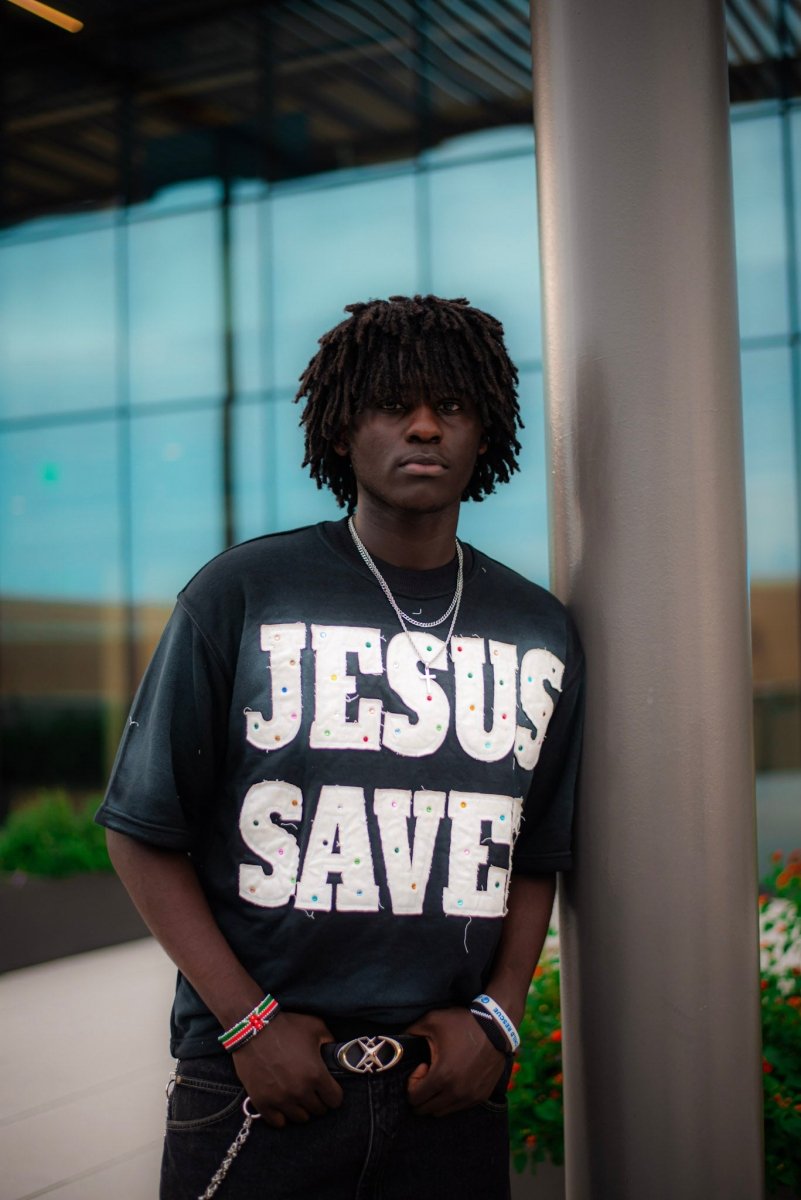 Black Savior Jeweled Tee - Crowned Saints