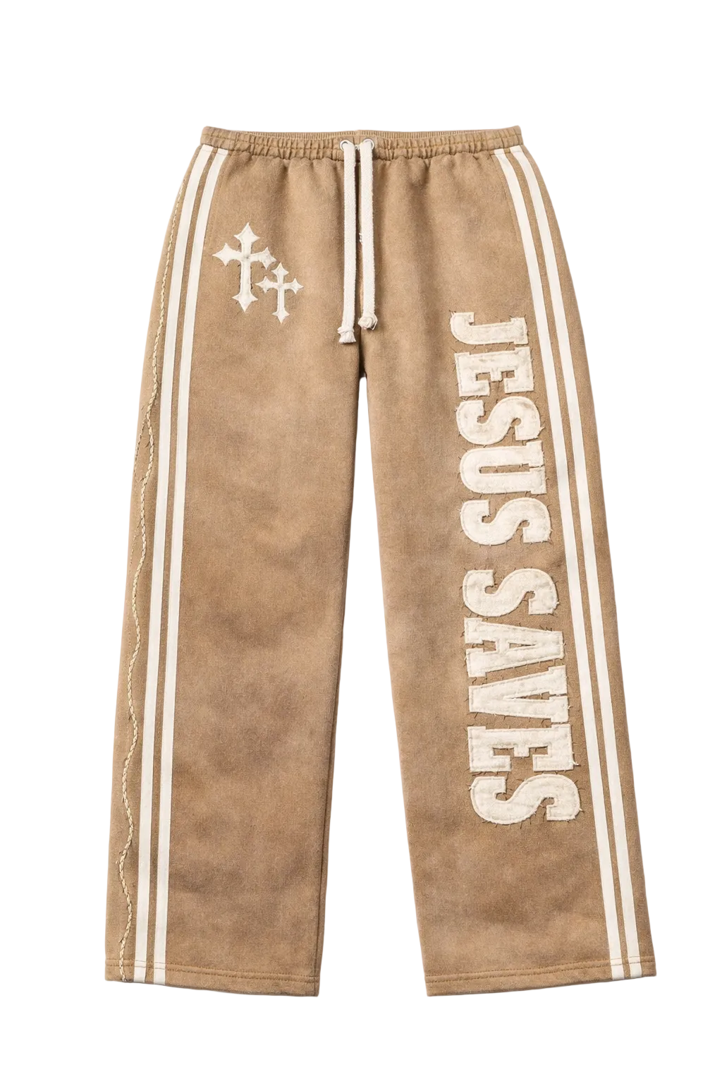 "Desert Cream" Jesus Saves Sweatpants