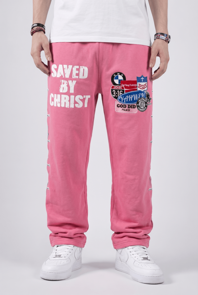 Pink Savior Sweatpants - Crowned Saints