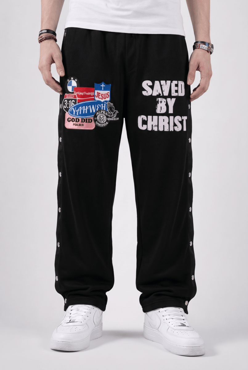Black Savior Sweatpants - Crowned Saints