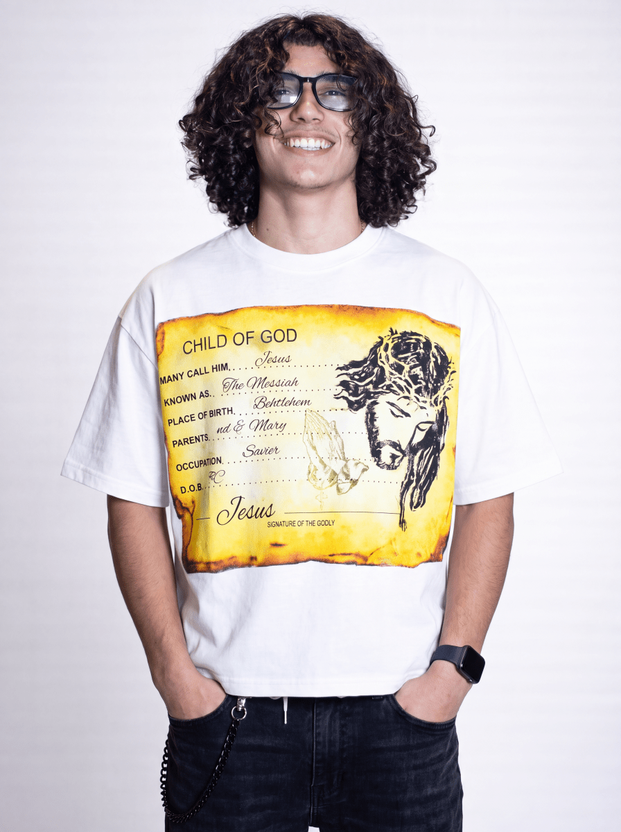 Frost White Identity Boxy Tee - Crowned Saints