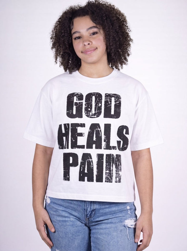 White God Heals Tee - Crowned Saints