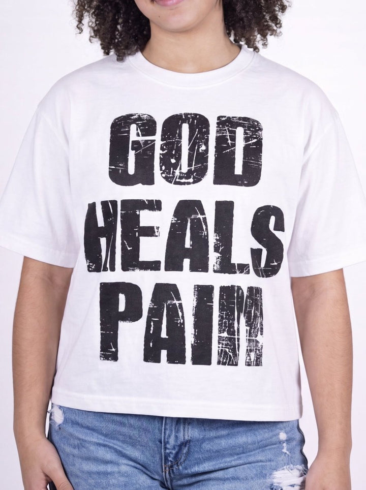 White God Heals Tee - Crowned Saints