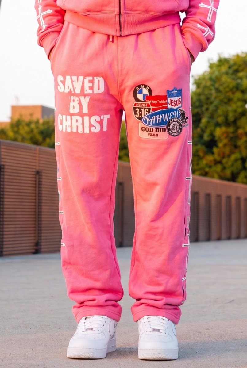 Pink Savior Sweatpants - Crowned Saints
