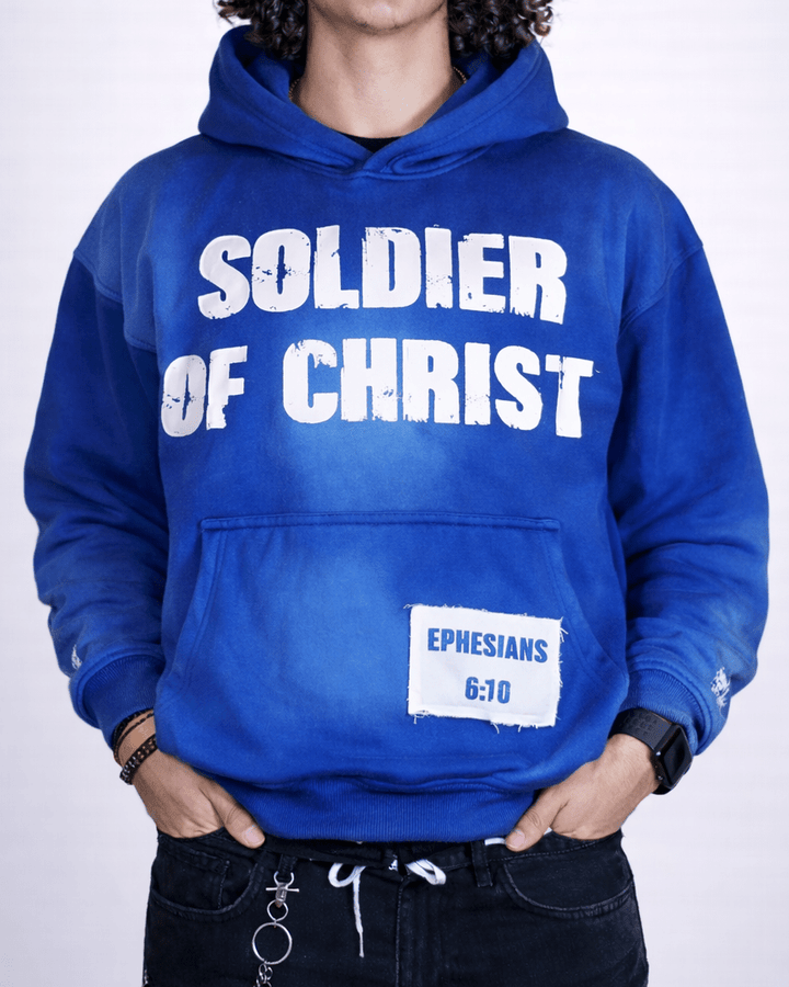 Blue Soldier Hoodie - Crowned Saints
