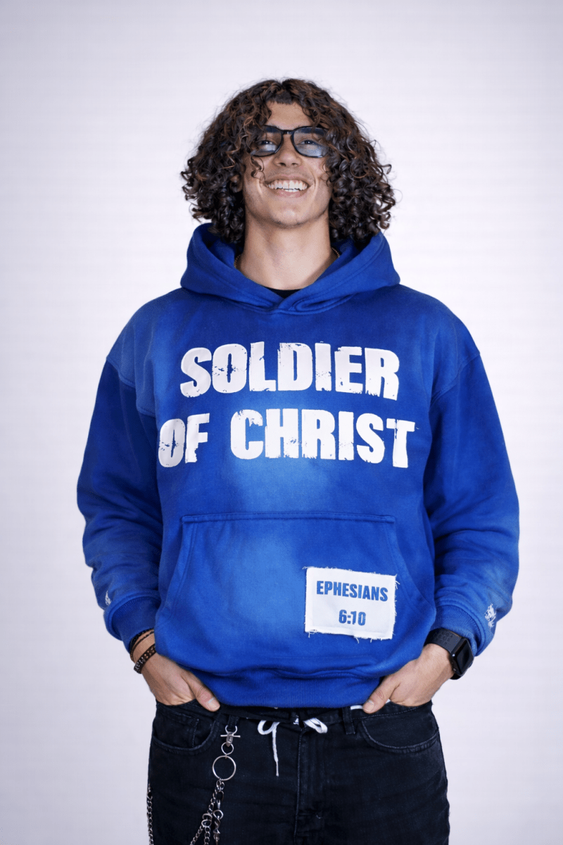 Blue Soldier Hoodie - Crowned Saints