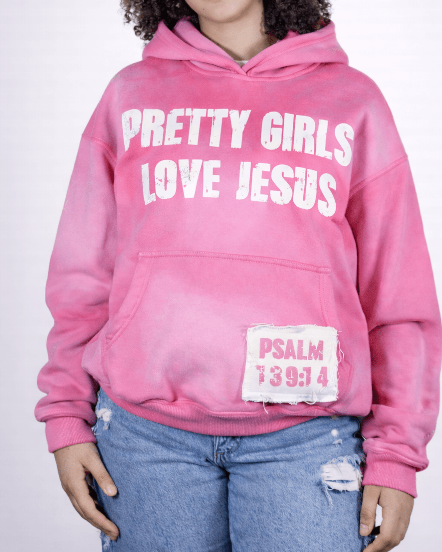 Pink Pretty Girls Hoodie - Crowned Saints