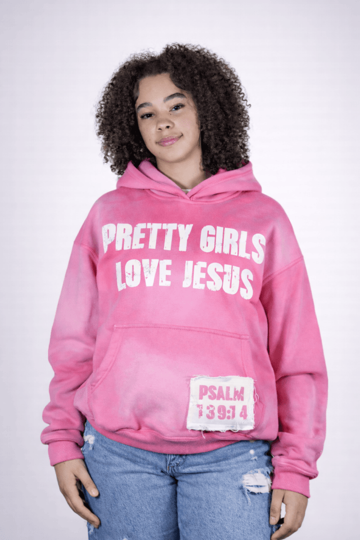 Pink Pretty Girls Hoodie - Crowned Saints